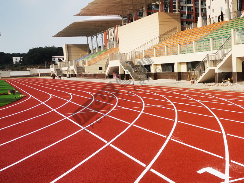 湖南湘潭天易中学全塑型跑道（400米标场）